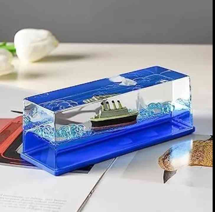 Titanic Ship Fluid Liquid Drift Bottle